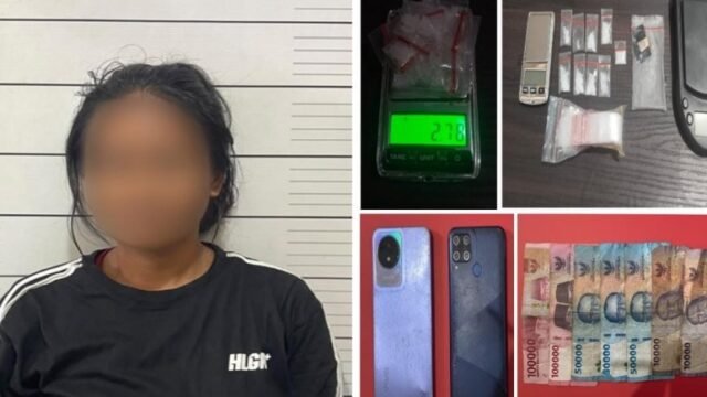 Seorang perempuan di amankan polres lahat